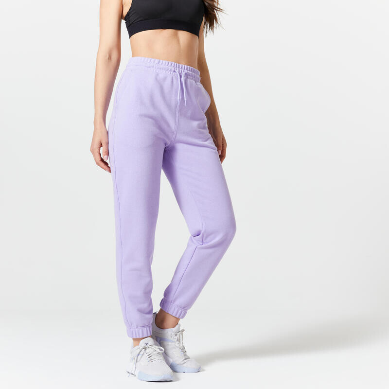 

Брюки для фитнеса 500 Essential Woman Фиолетовый Обычный DOMYOS, цвет purpura