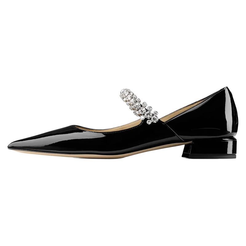 Jimmy Choo Туфли Мэри Джейн на массивном каблуке 2,5 см, женские, черные