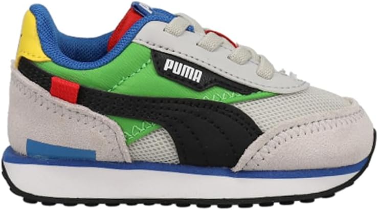 Детские кроссовки Puma Future Rider для детей (унисекс), зеленый/фиолетовый/серый — фото 2