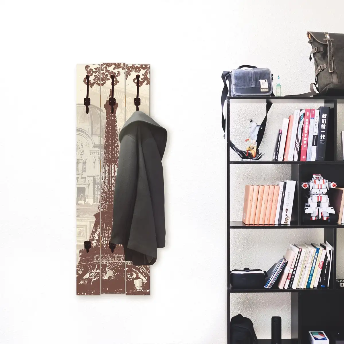 

Вешалка Artland "Paris Collage", в частично собранном виде 45х140х2,8 см, цвет naturfarben