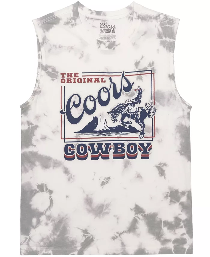 

Мужская оригинальная майка Coors Muscle Tank Top Hybrid Apparel, серый