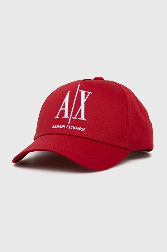 

Хлопчатобумажная шапка Armani Exchange, красный