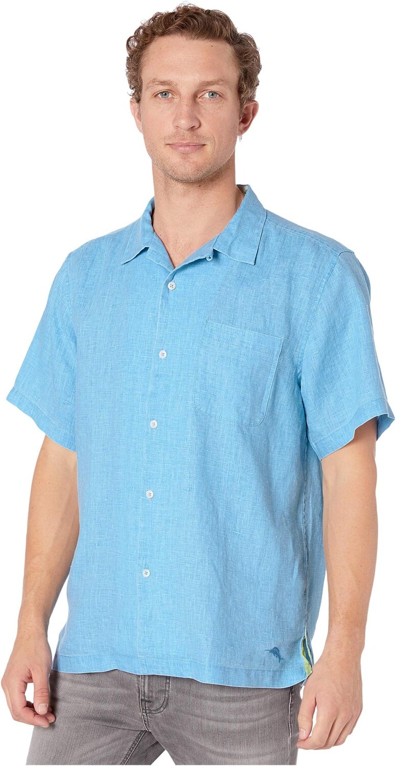 

Рубашка Tommy Bahama Sea Glass Camp Shirt, цвет Blue Yonder