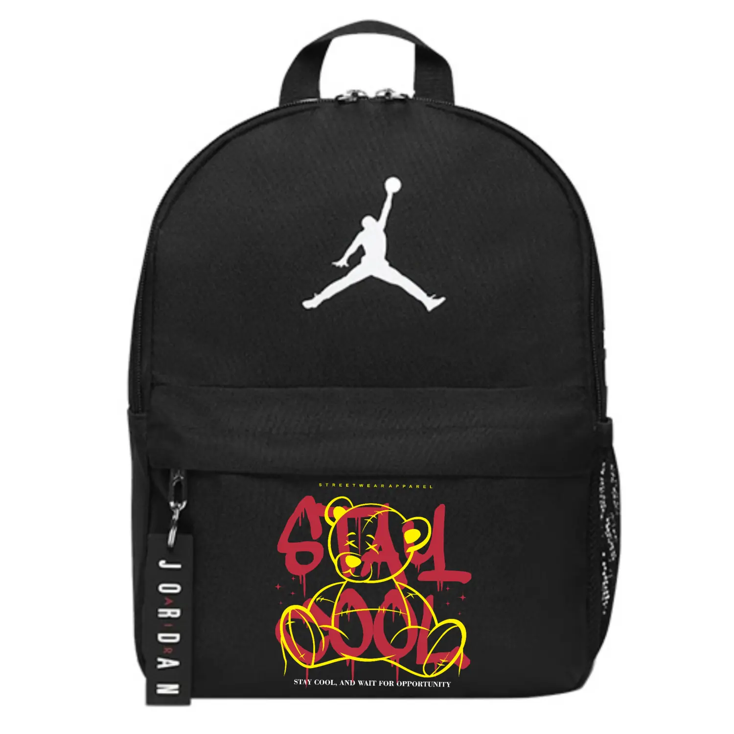 

Jordan Полиэстеровый рюкзак обычный унисекс черный, Cool