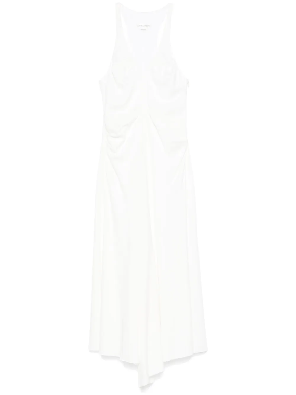 

Платье макси со складками VICTORIA BECKHAM, белый