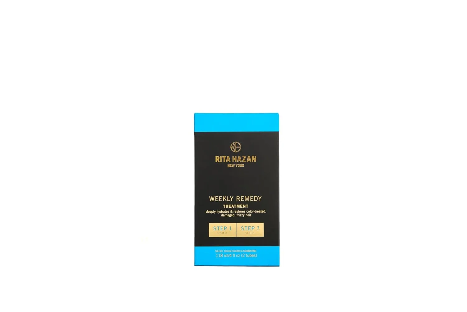 Rita Hazan Two Step Weekly Remedy Cream Kit - интенсивное увлажнение и восстановление окрашенных волос, крем для пушащихся и сухих поврежденных волос — фото 3