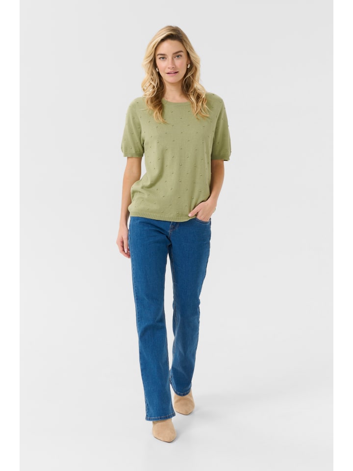 

Cream Вязаный свитер прямого кроя CRHanne, цвет чайный