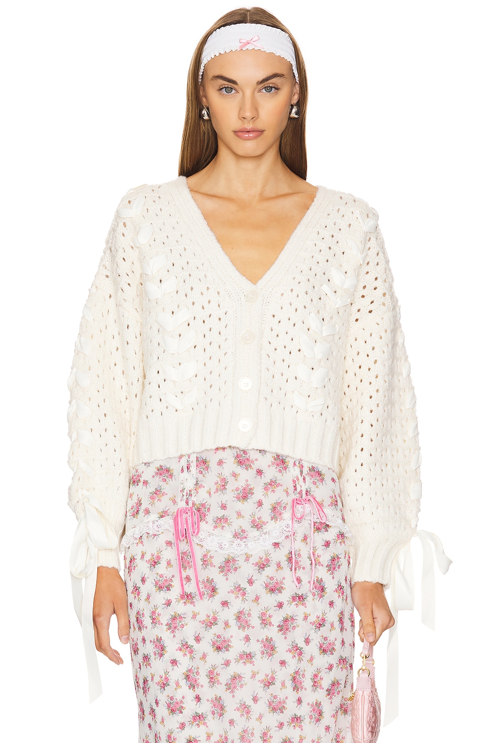 

Кардиган оверсайз laurel For Love & Lemons, бежевый