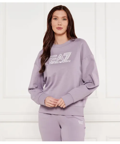 

Толстовка Loose fit Ea7, фиолетовый