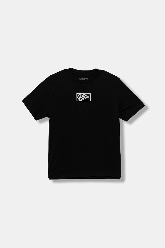 

Детская хлопковая футболка BY BLOCKED BOX SS TEE Vans, черный