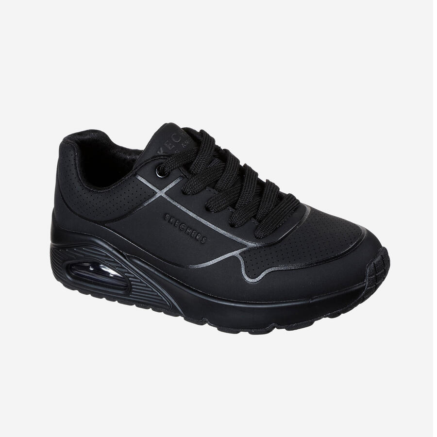 SKECHERS Детские кроссовки UNO Stand On Air чёрные — фото 3
