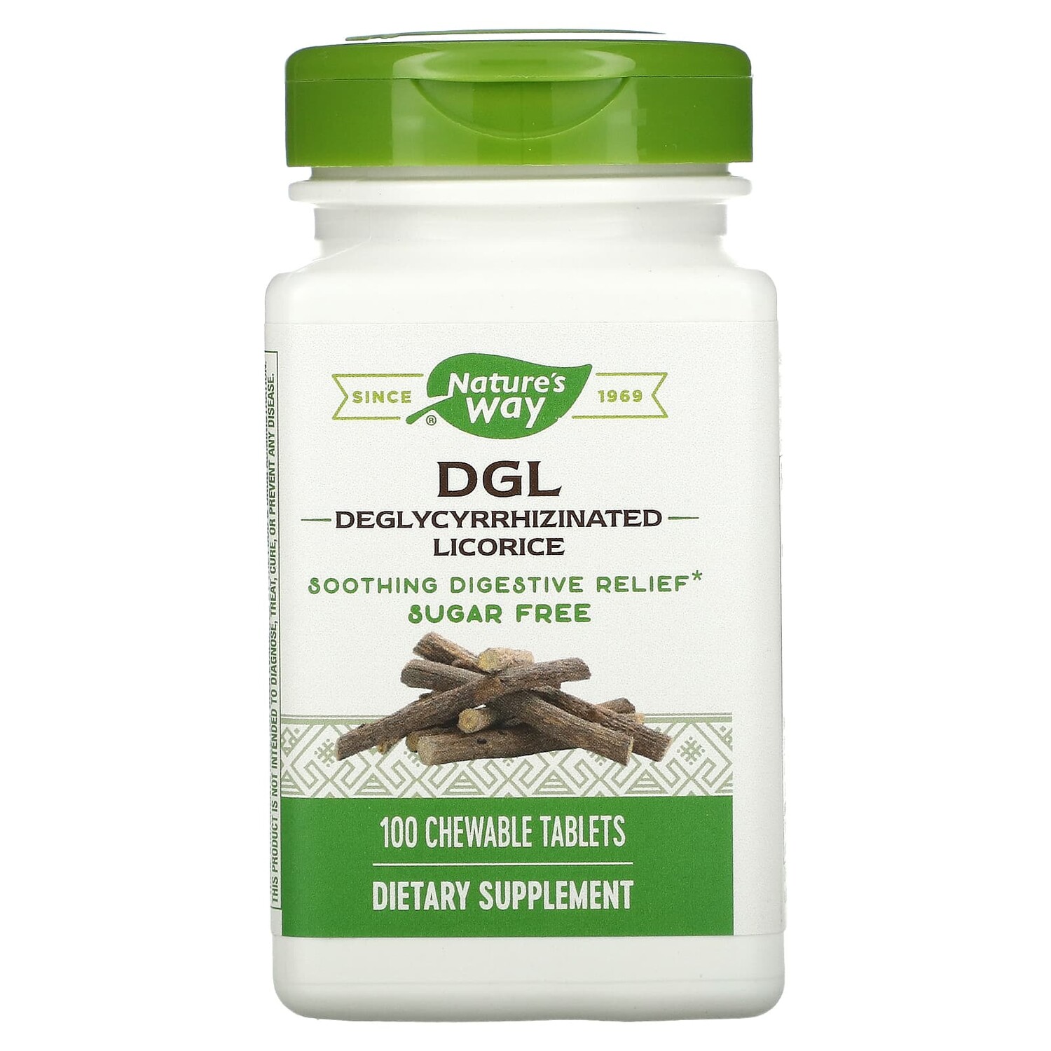 

Nature's Way DGL 3:1 глицирризинат солодки 100 жевательных таблеток