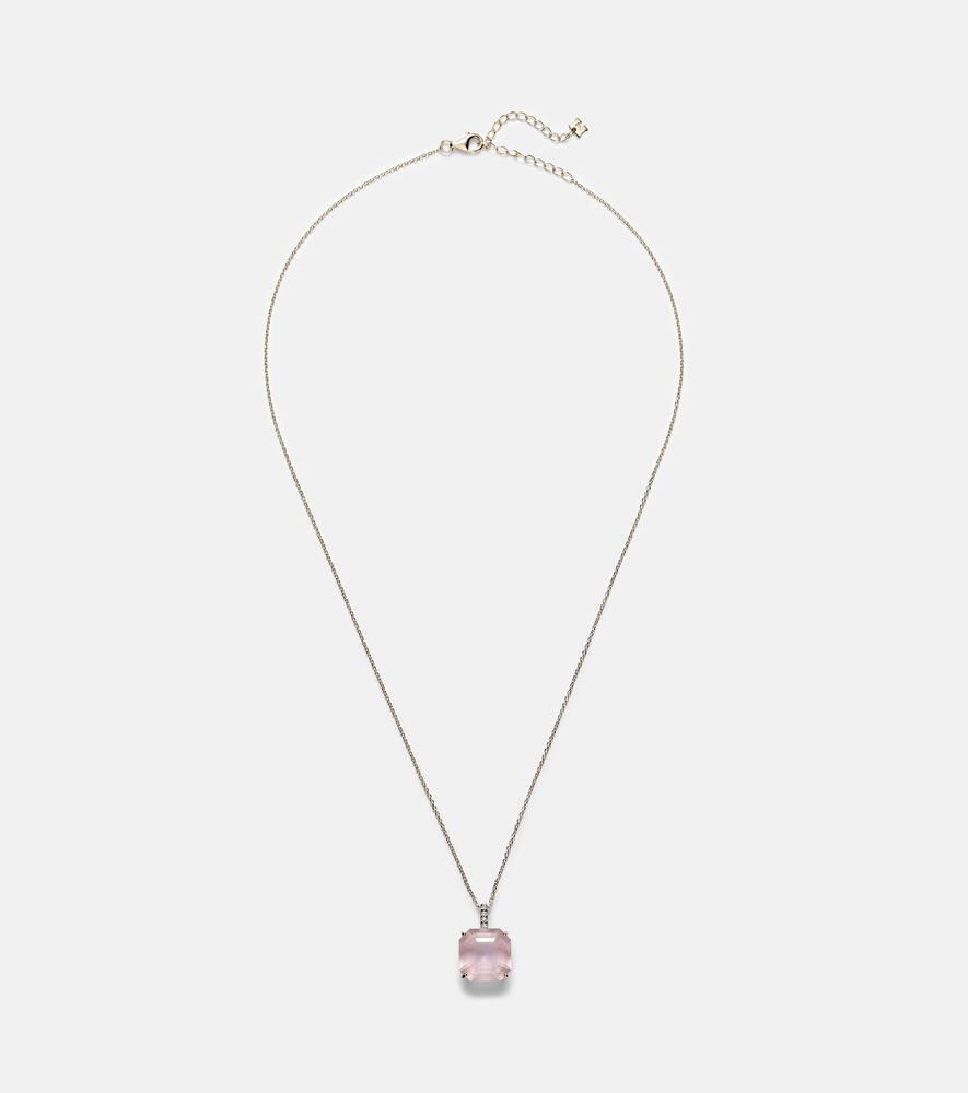 

Золотое ожерелье 14kt с топазом и бриллиантами Mateo