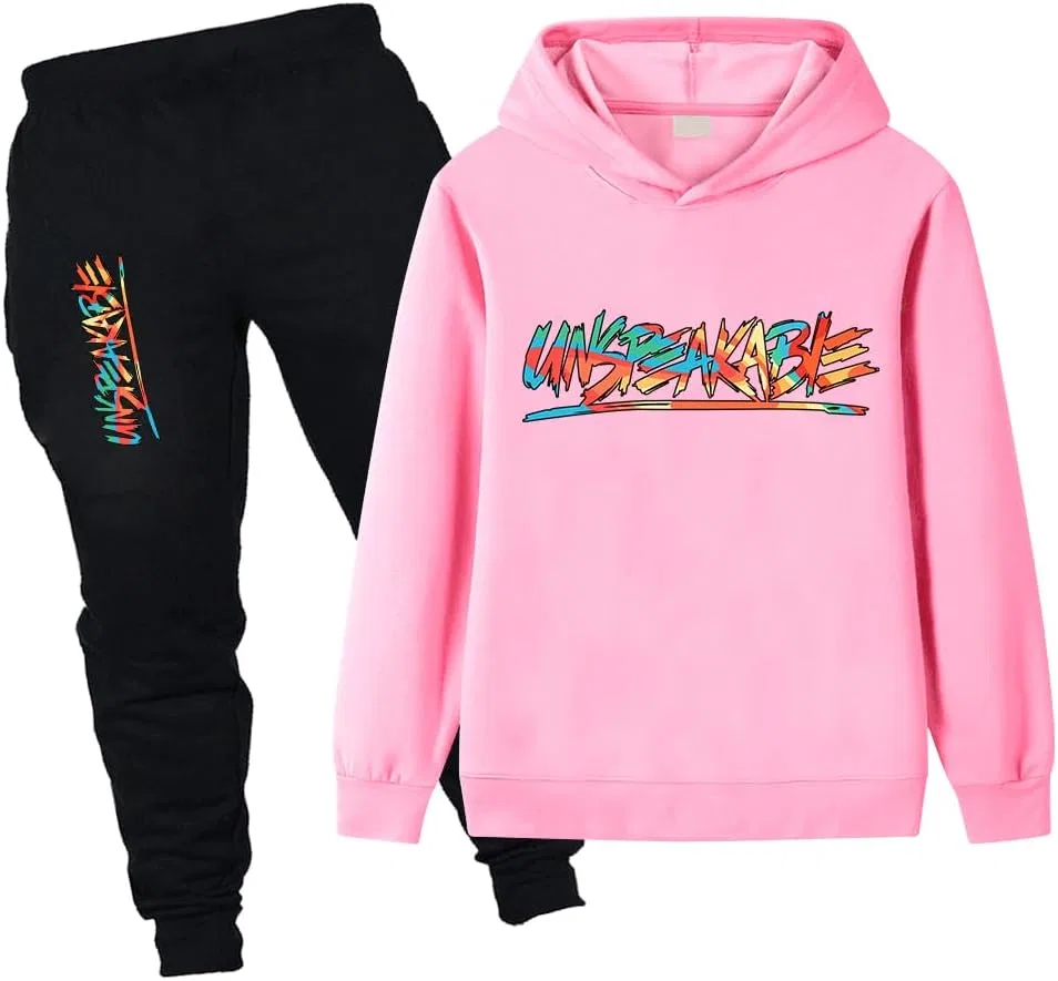 Детский спортивный костюм из флиса LUQUSKYFEI, 2 предмета, Pink
