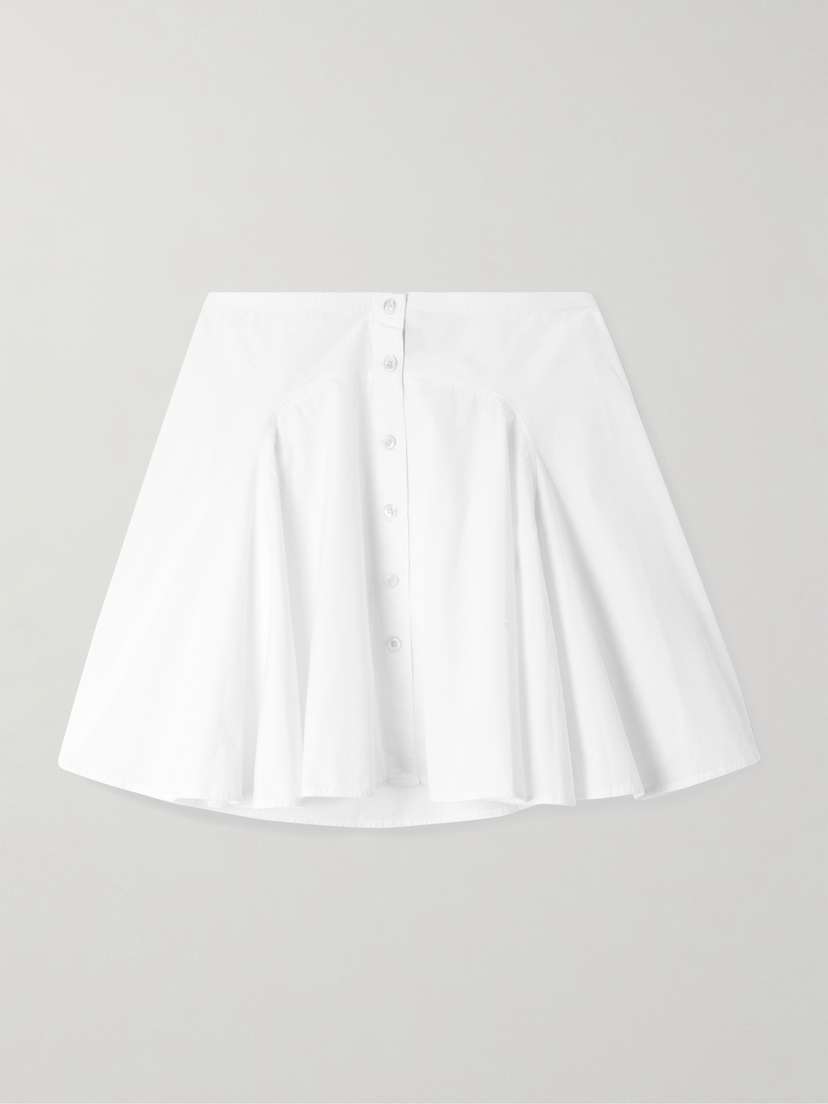 

Мини-Юбка Aya из хлопкового поплина со вставками Polo Ralph Lauren, белый