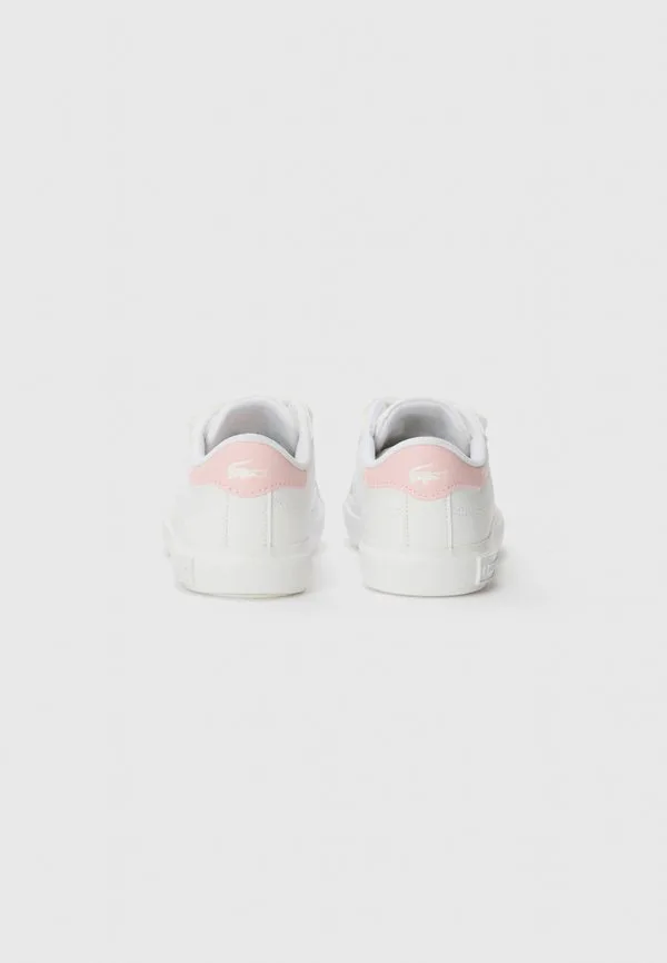 Кроссовки powercourt унисекс Lacoste, White/Pink — фото 3