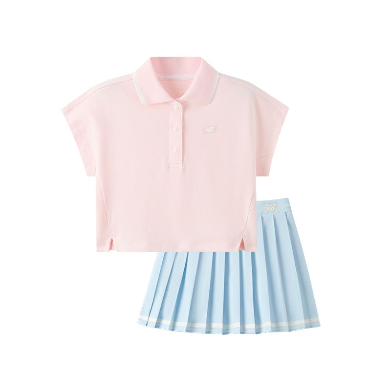 

Детский комплект для возраста 3-7 лет юбка NB 2 предмета New Balance, светло-розовый