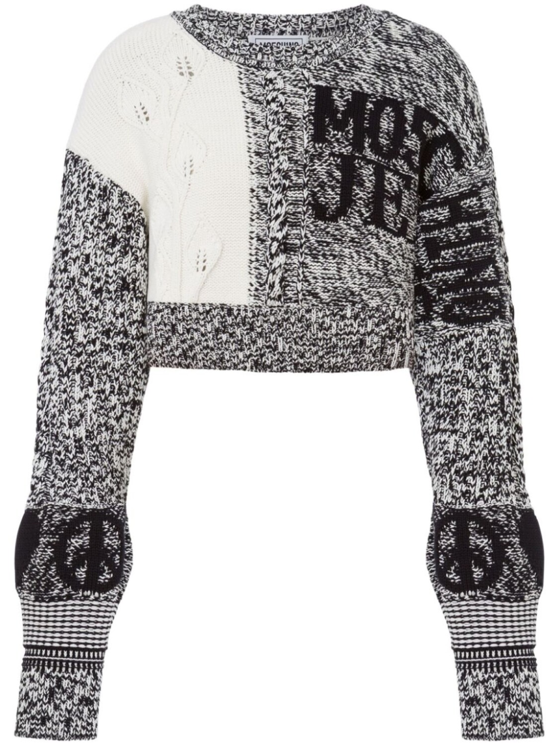 

Укороченный свитер MOSCHINO JEANS, белый