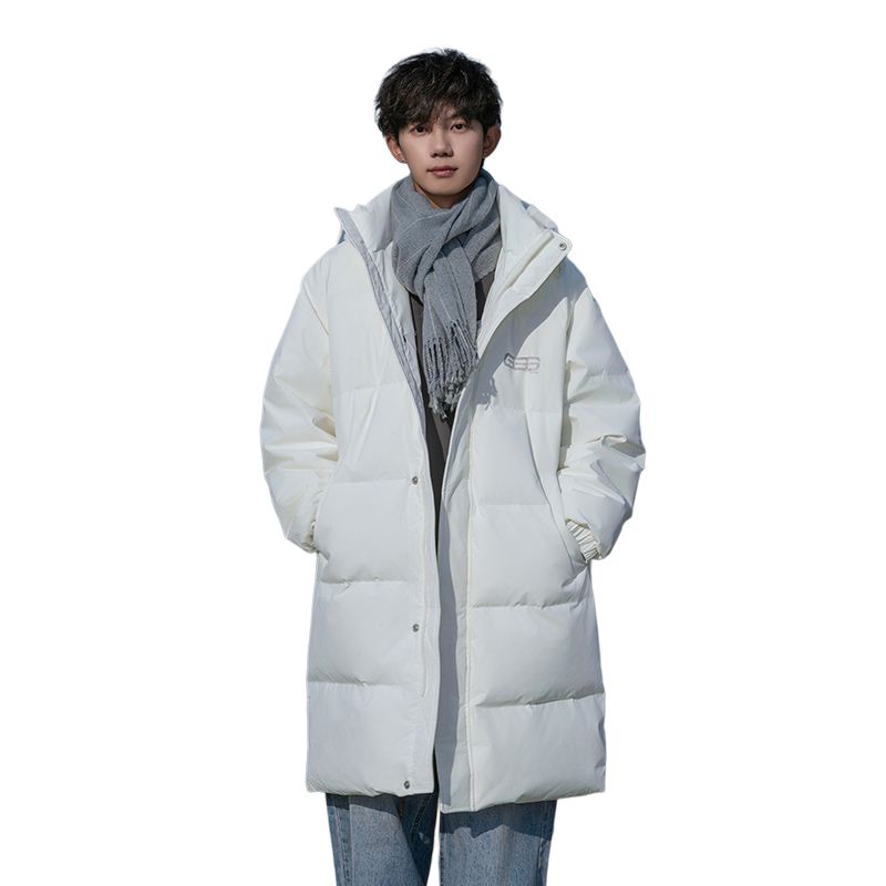

Пуховик Unisex с капюшоном утепленный WARRIOR, белый[upgraded 90 fleece]