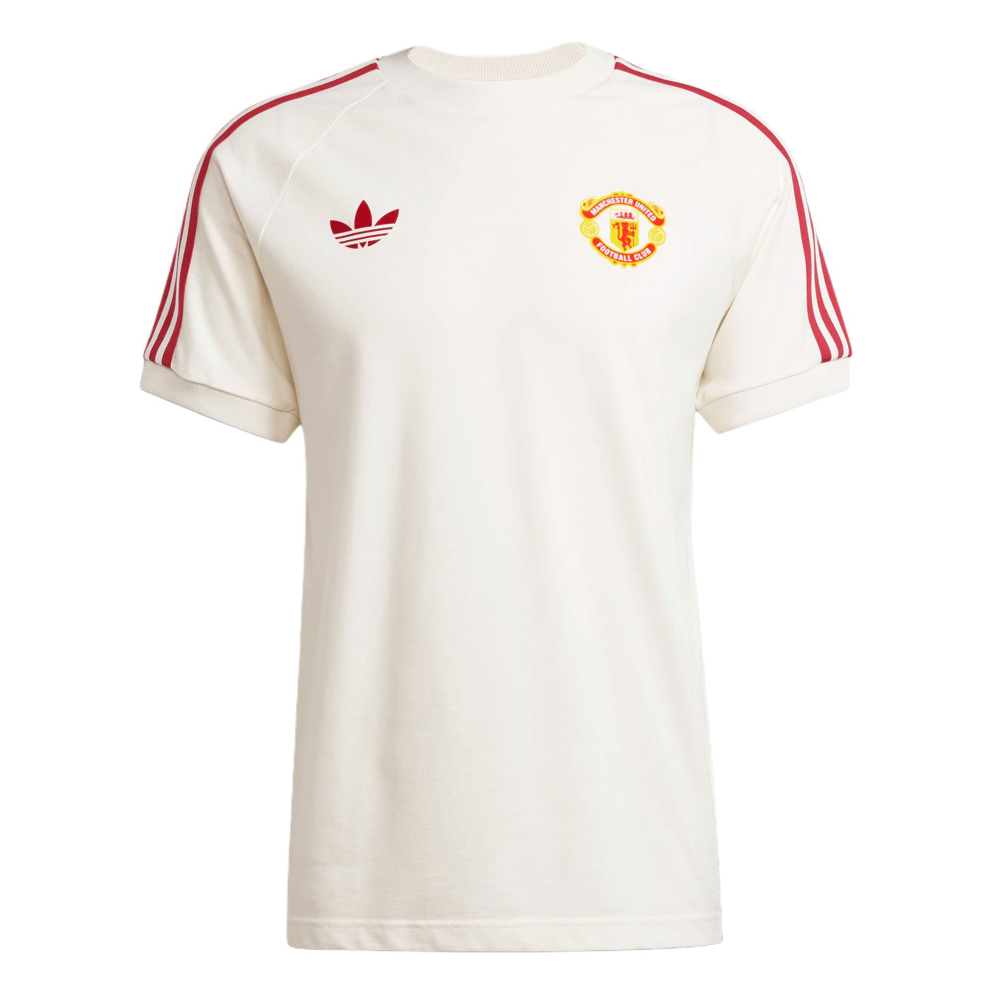 Adidas Manchester United FC OG Футболка с тремя полосками Adidas Originals, Нефритовый белый — фото 2