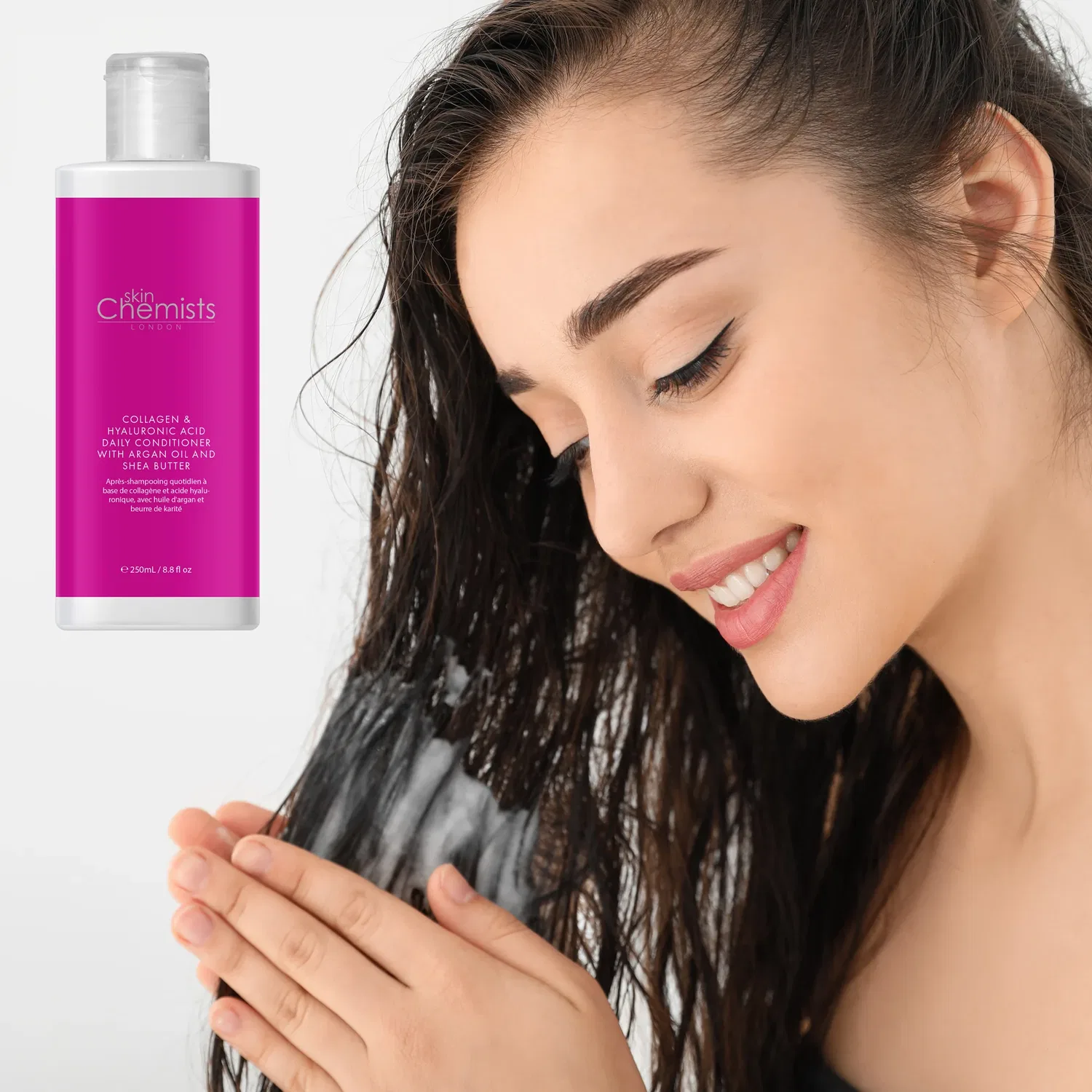 Кондиционер для волос с коллагеном и гиалуроновой кислотой SkinChemists — фото 4