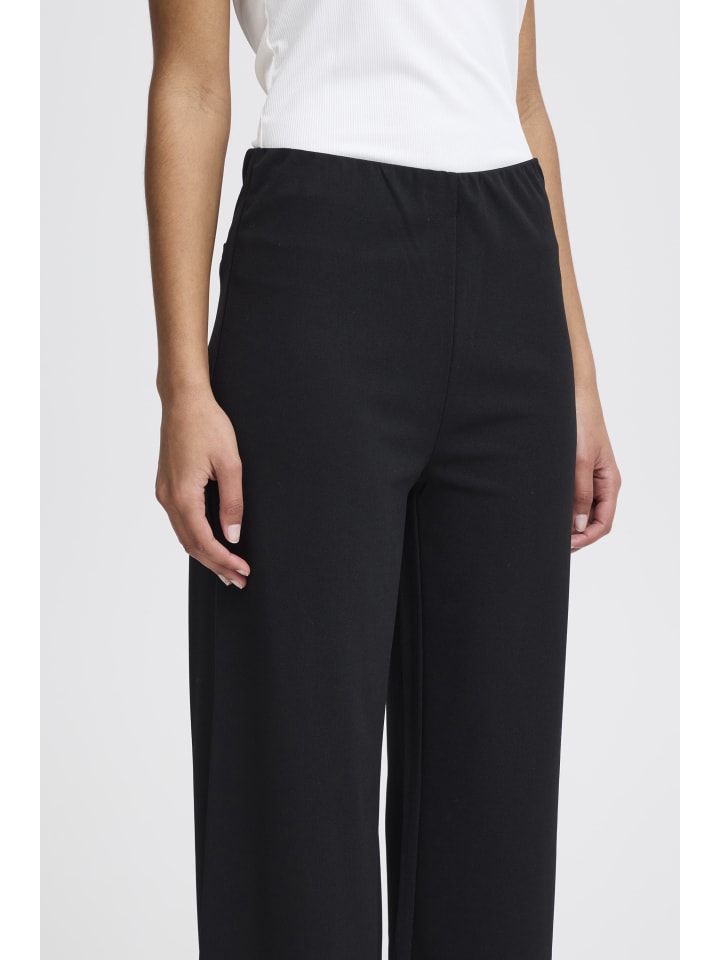 

ICHI Повседневные брюки IHKATINE стандартного кроя, черные