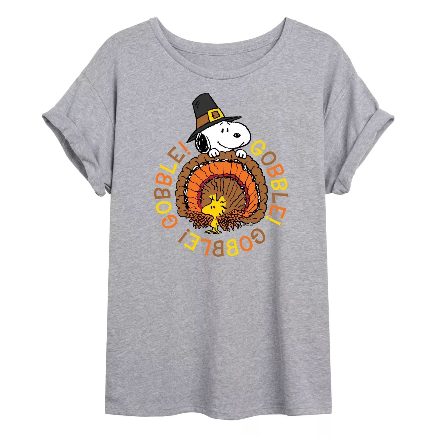 

Большая футболка с графическим рисунком Juniors' Peanuts "Gobble Gobble" Licensed Character