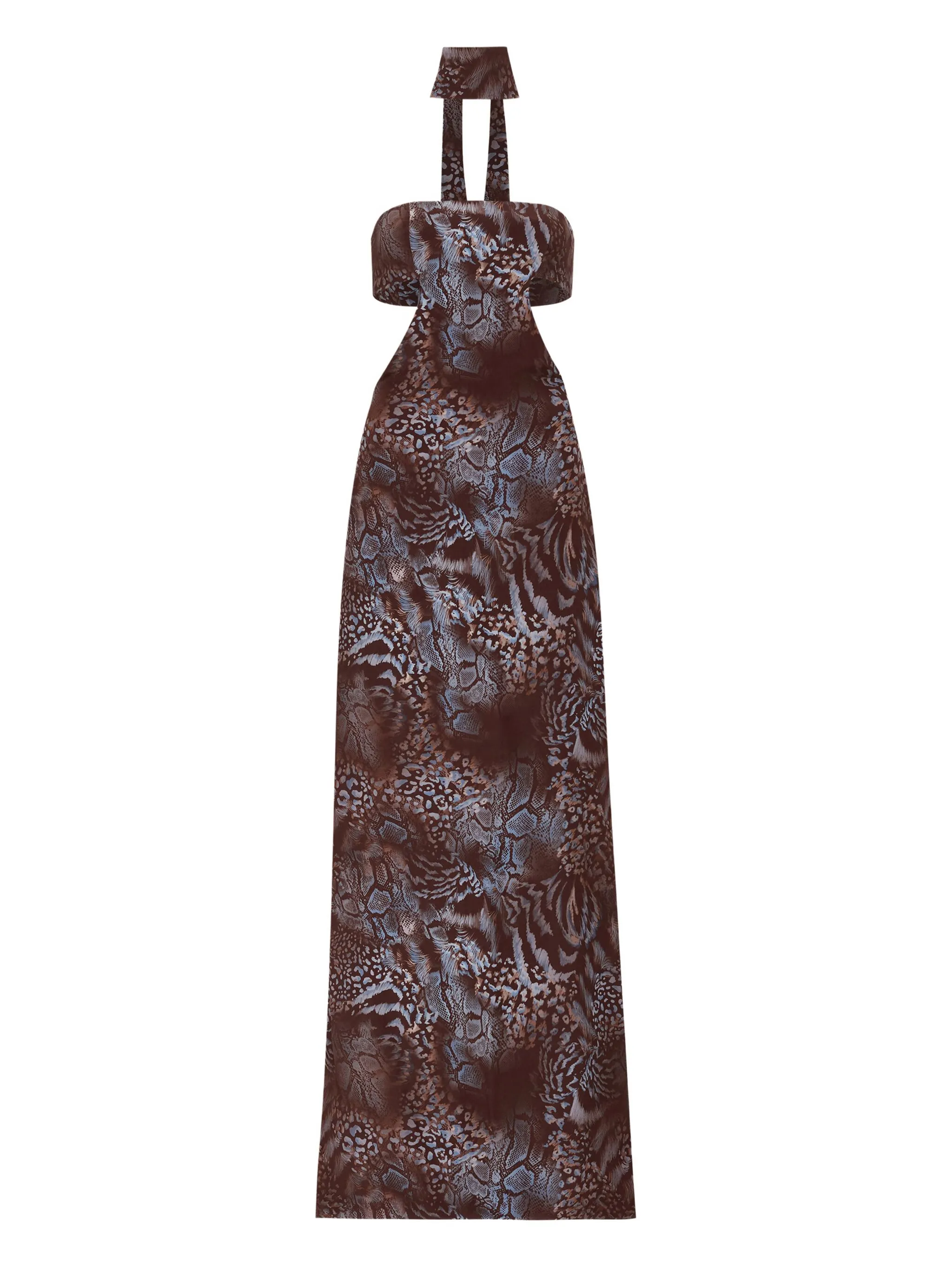 

Платье макси Agreste Misci, коричневый