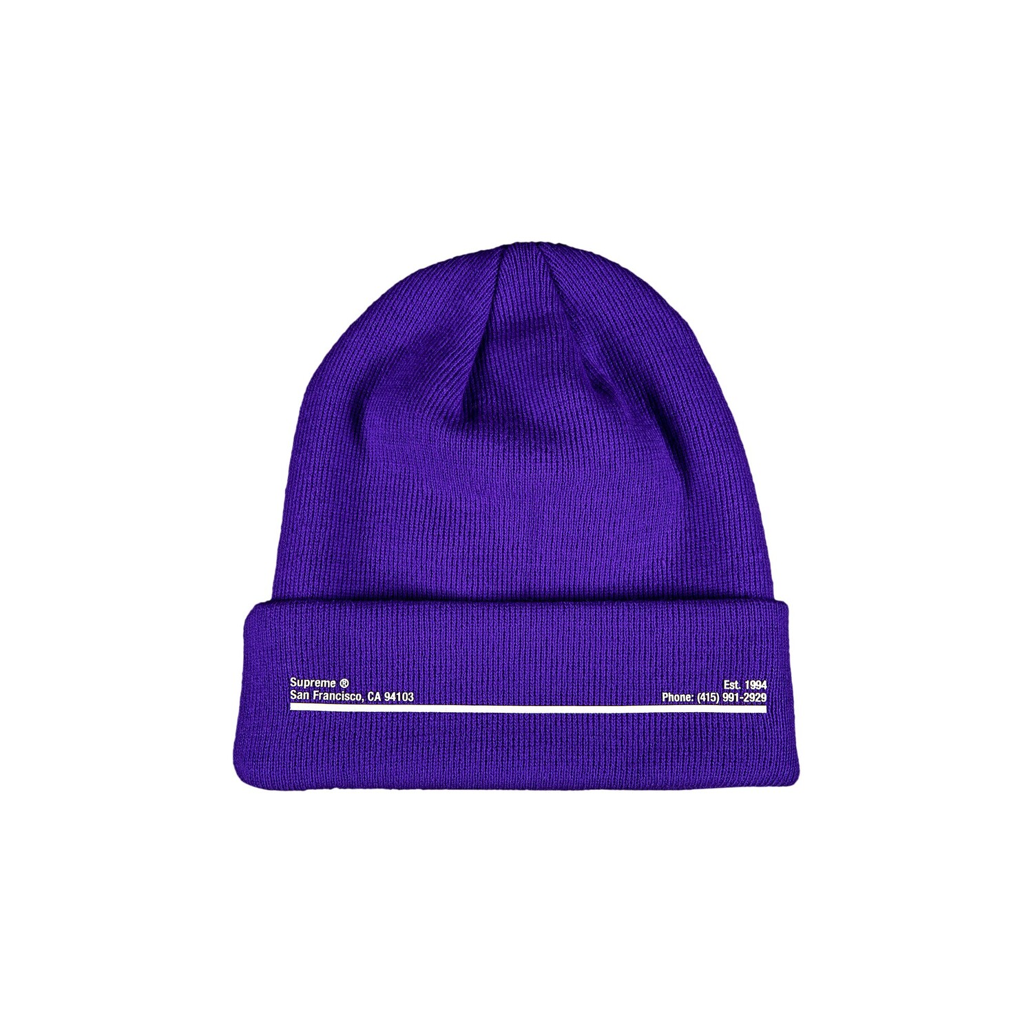 

Шапка-бини Supreme x New Era Shop — San Francisco Purple