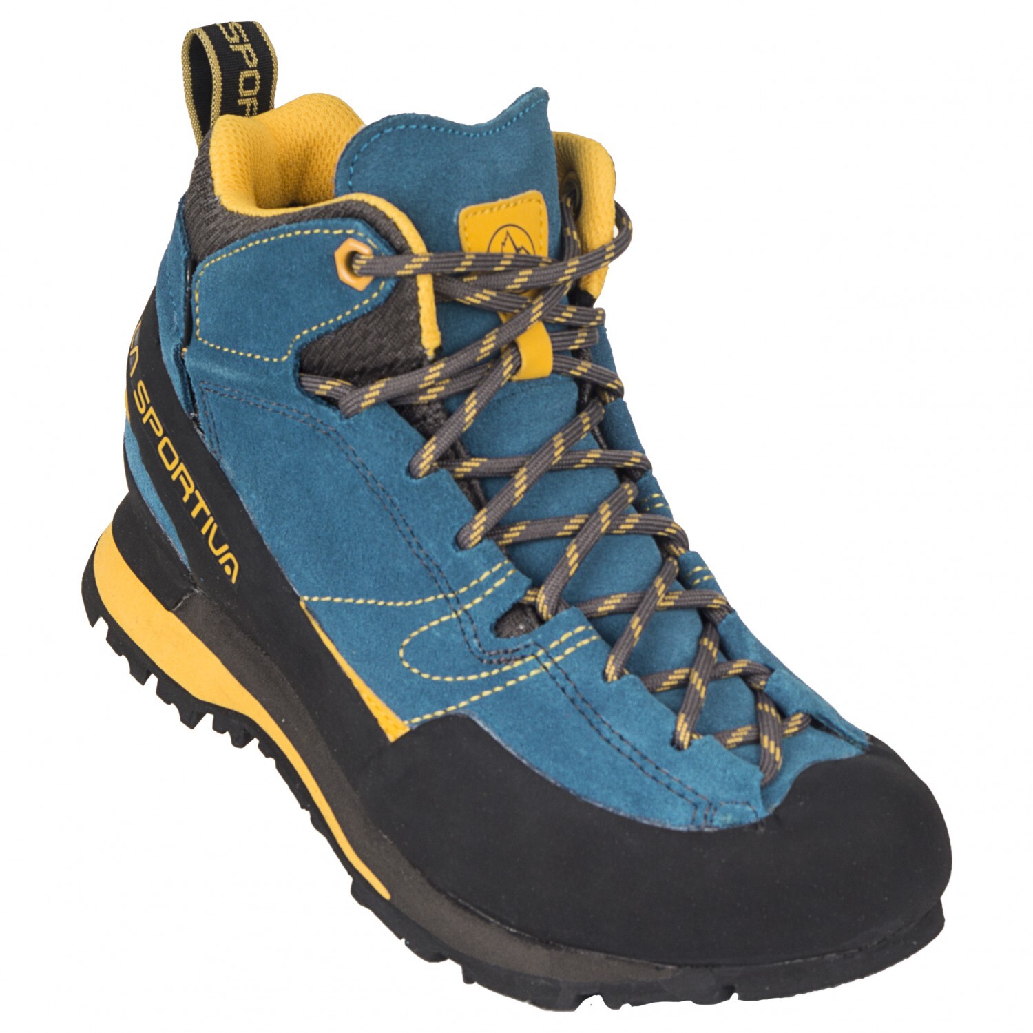 

Походная обувь La Sportiva Boulder X Mid GTX, цвет Blue/Yellow