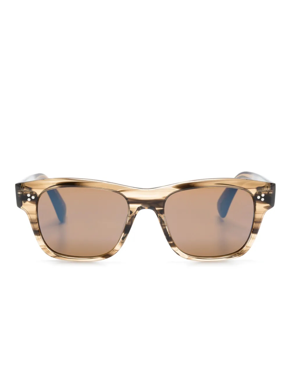 

Солнцезащитные очки Birell Sun с затемненными линзами Oliver Peoples, коричневый