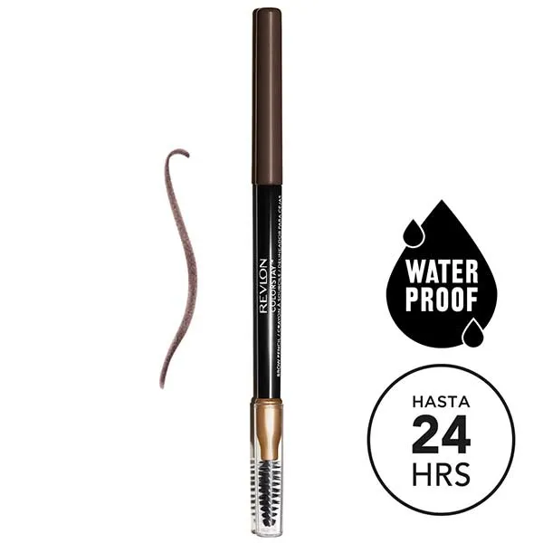 Карандаш для бровей Colorstay Brow Pencil Revlon, цвет dark brown — фото 4