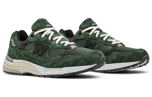 Кроссовки x jjjjound 992 сделано в сша New Balance, зеленый — фото 3
