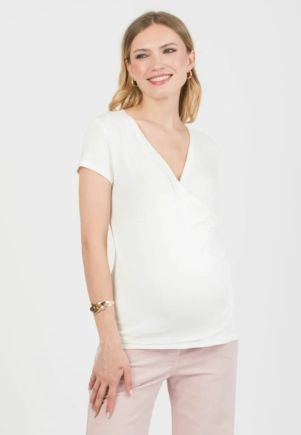 

Футболка с принтом «хрустальная обмотка» Attesa Maternity, White, Белый, Футболка с принтом «хрустальная обмотка» Attesa Maternity, White