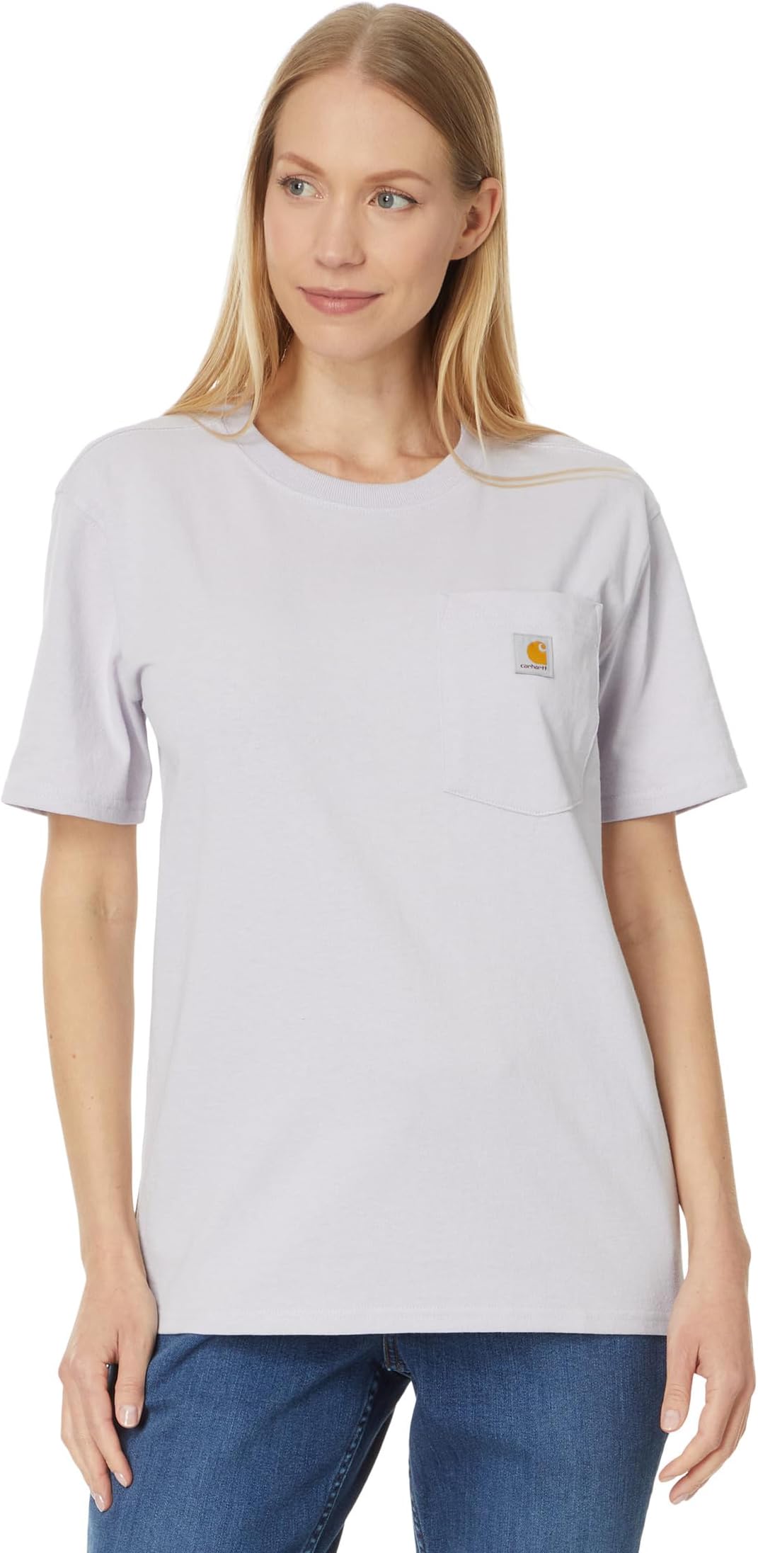 

Футболка Carhartt WK87 Workwear Pocket Short Sleeve T-Shirt, Lilac Haze