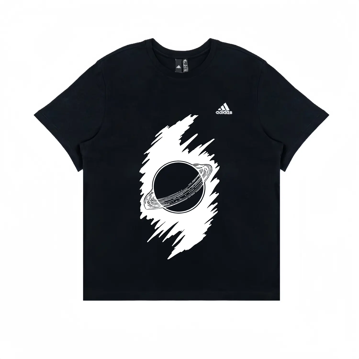 

Футболка унисекс черная Adidas, черный