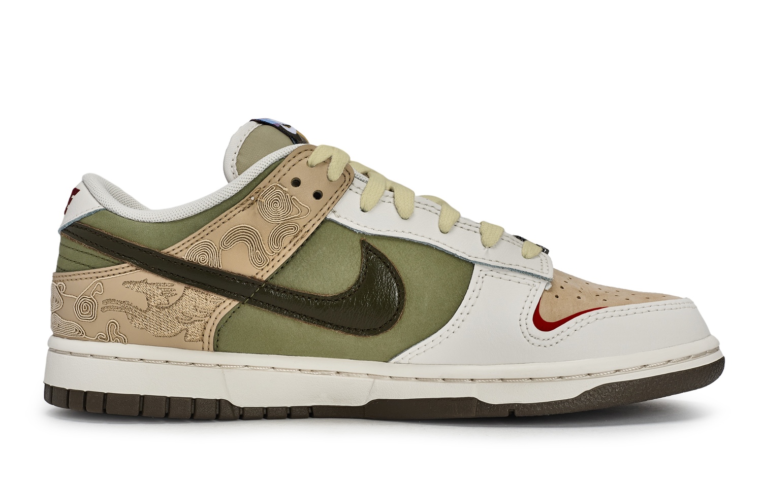 Nike Dunk Pegasus Pack Low top Skateboard Shoes мужские зеленые белые желтые — фото 4