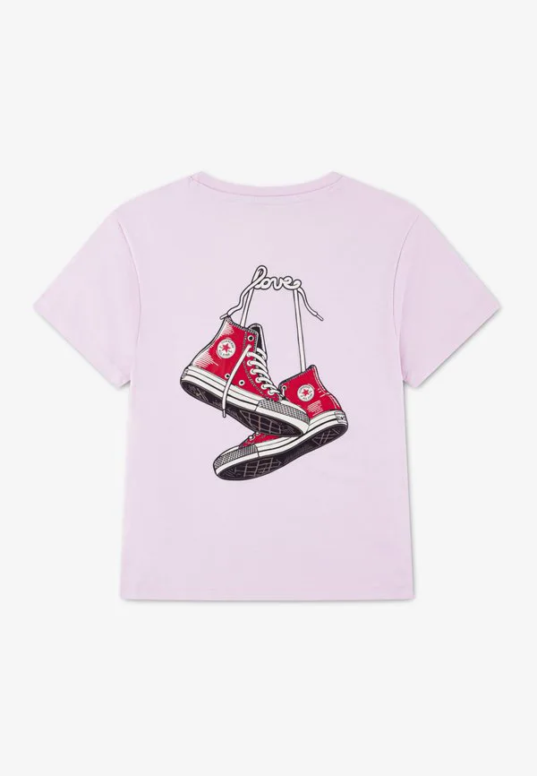 Футболка с принтом ко дню святого валентина Converse, New Found Bloom — фото 2