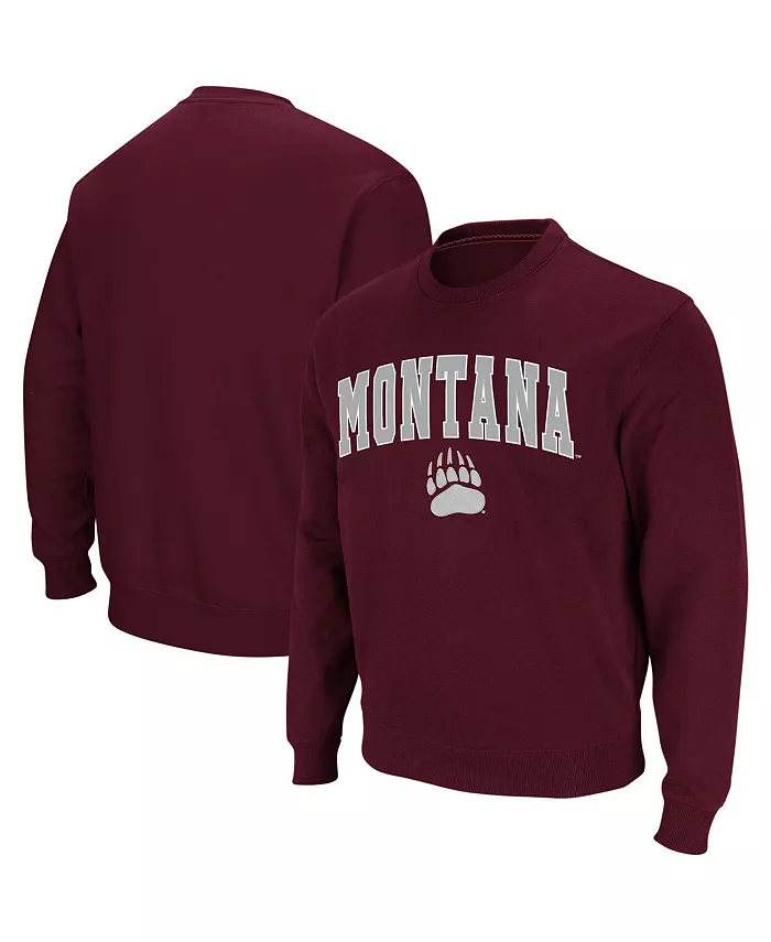 

Мужской свитшот с круглым вырезом Montana Grizzlies с аркой и логотипом Colosseum, серый