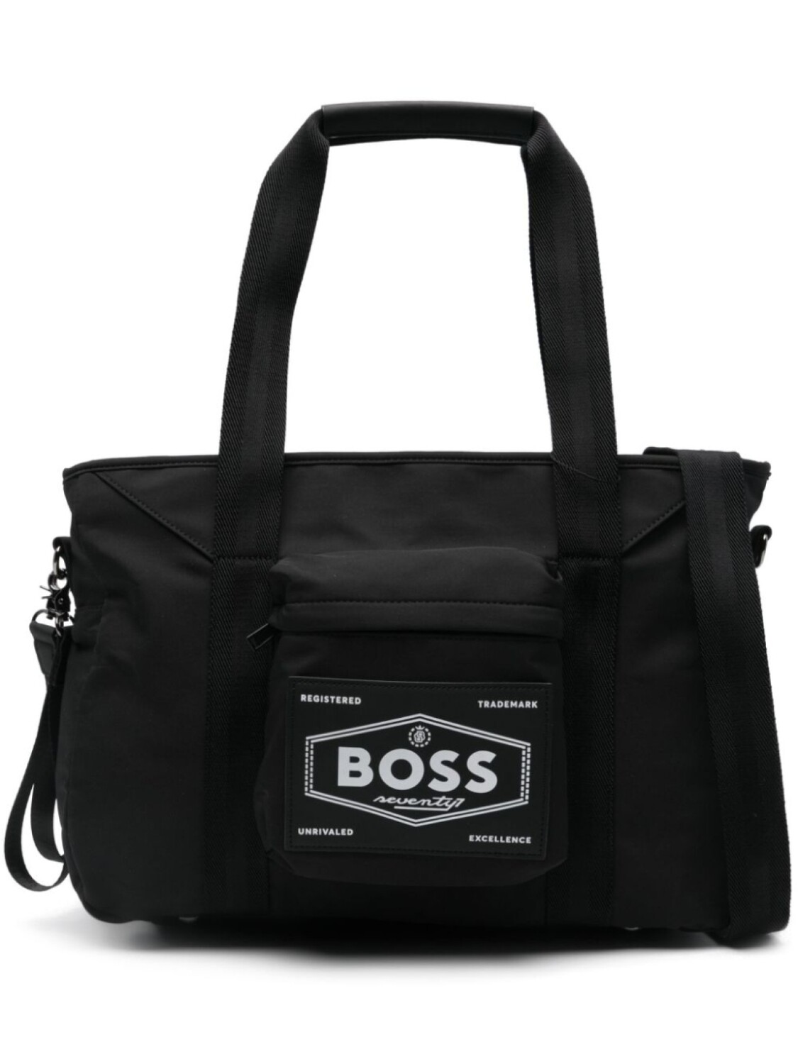 

BOSS Kidswear пеленальная сумка с нашивкой-логотипом, черный