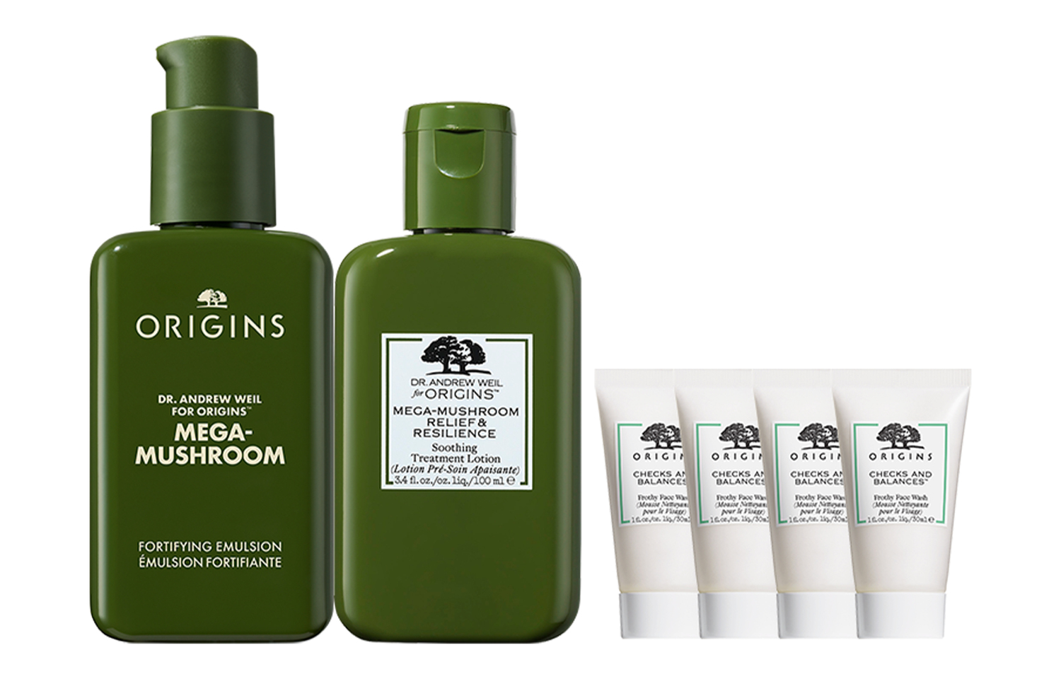 

YUEMUZHIYUAN Набор пробников косметики Ganoderma Revitalizing Water Milk, дорожный размер увлажняющий 100мл+100мл+30мл*4 ORIGINS, 100ml water + 100ml milk + 30ml cleanser * 4