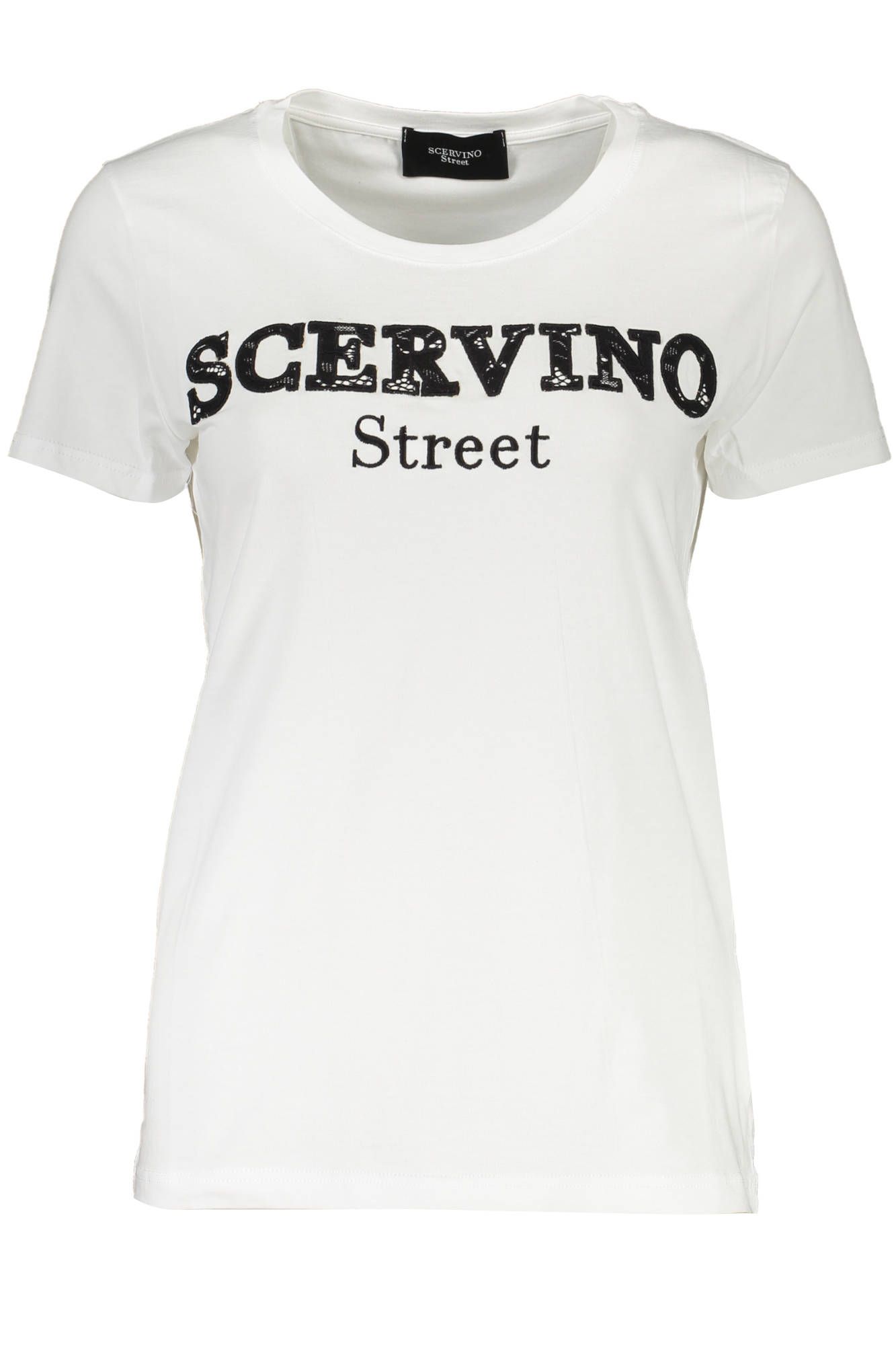 

Белая хлопковая женская футболка Ermanno Scervino
