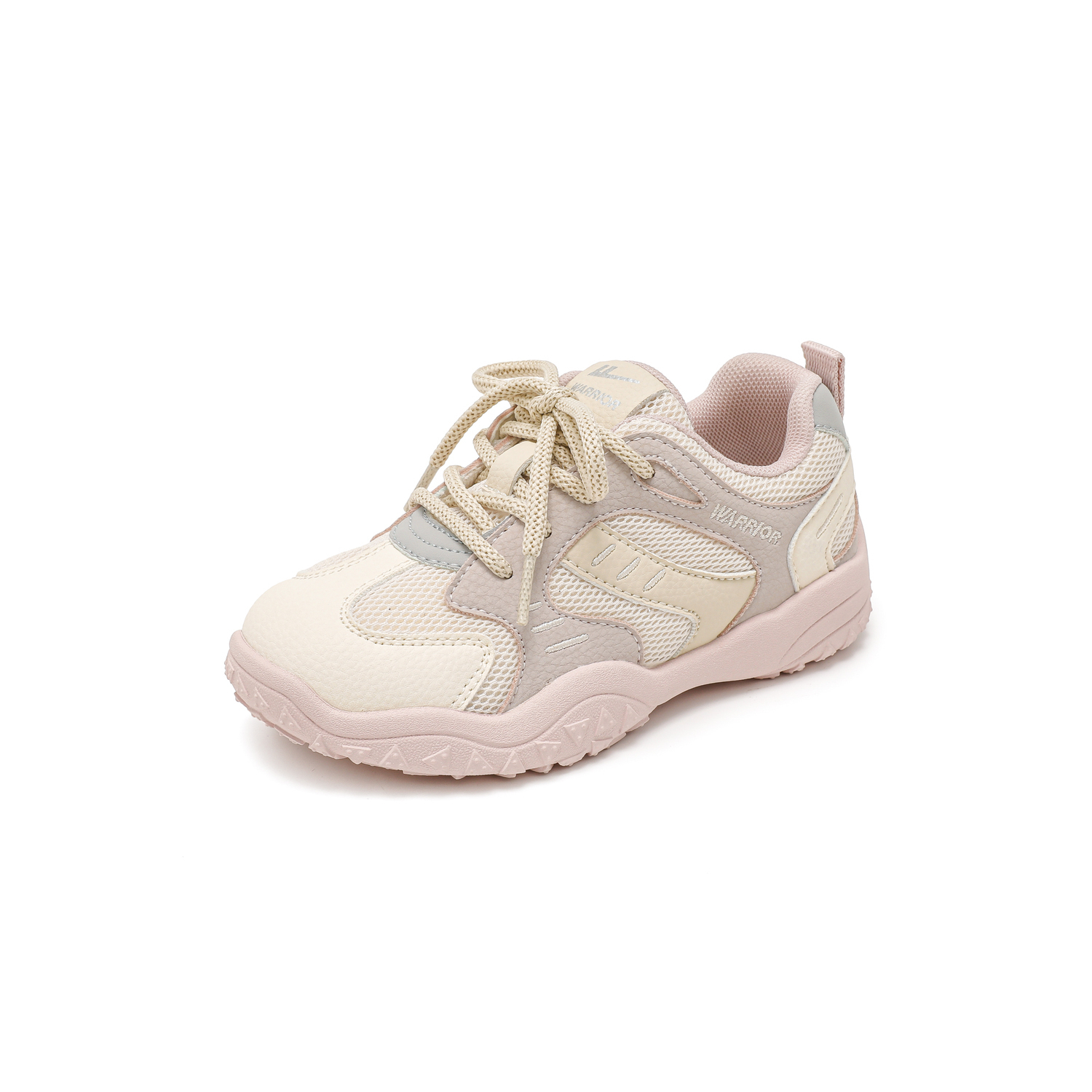 

Износостойкие нескользящие противоударные низкие детские уличные кроссовки WARRIOR, бежевый