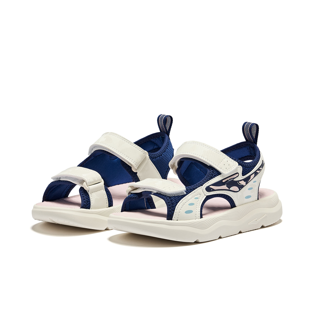 Скользостойкие амортизирующие детские сандалии Blue White Kids' ERKE KIDS, синий белый — фото 3
