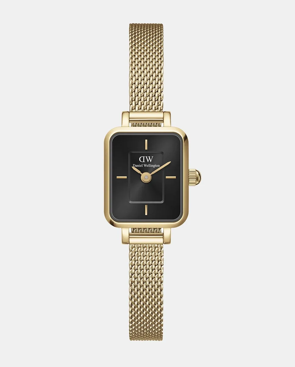 

Женские часы El Quadro Mini Evergold DW00100652 в сетке из стали золотистого оттенка Daniel Wellington, золото