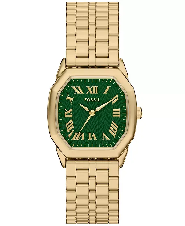 

Женские часы Harlow с тремя стрелками из нержавеющей стали золотистого оттенка, 32 мм Fossil, gold-tone