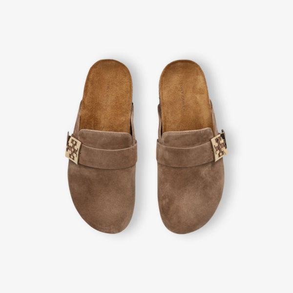 Сабо Tory Burch Mellow мягкие замшевые, коричневый — фото 2