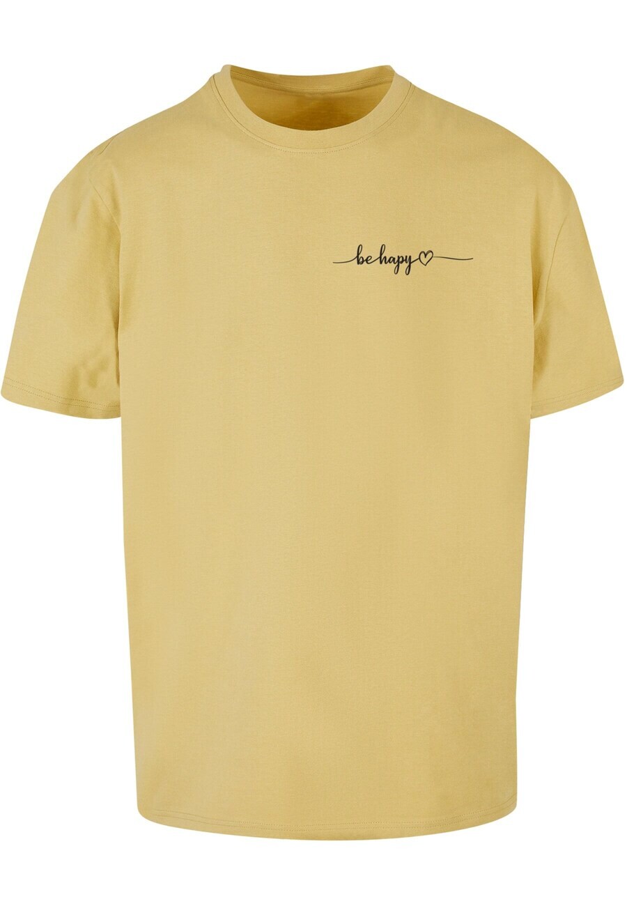 

Футболка Merchcode BE HAPPY, цвет Pastel Yellow