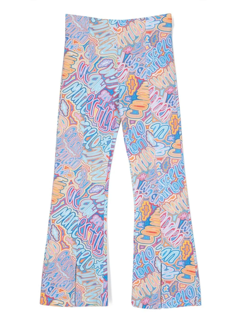 

Расклешенные брюки с логотипом Marcelo Burlon County Of Milan Kids, синий