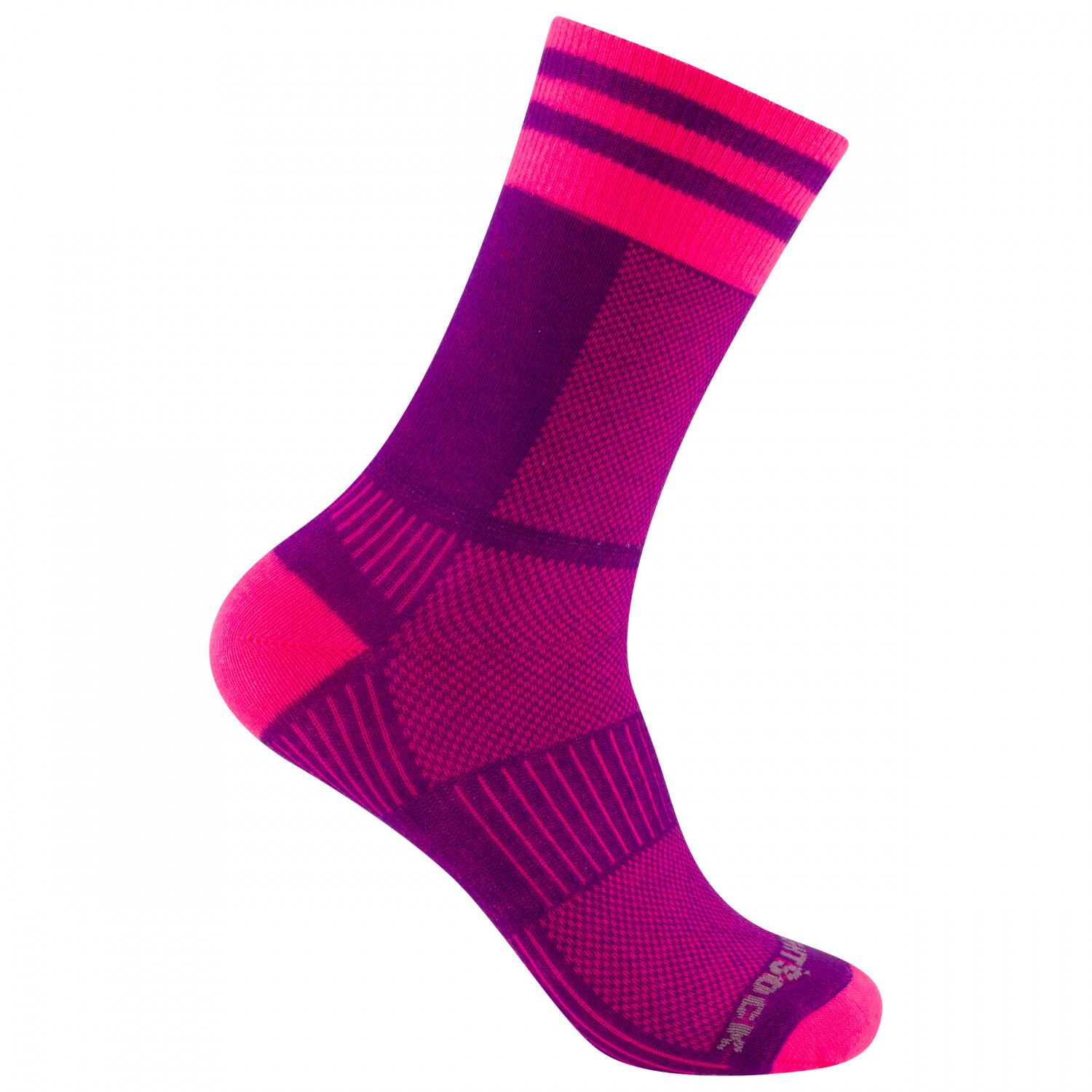 

Походные носки Wrightsock Coolmesh II Crew, цвет Plum/Pink